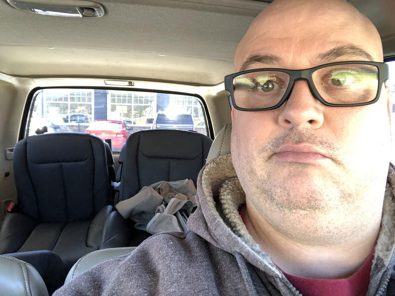 Some wierdo with BMW seats in the back of a Toyota.
